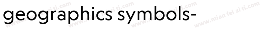 geographics symbols字体转换